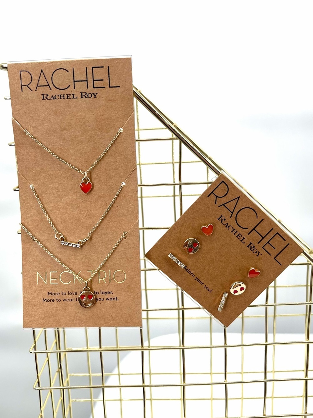 Rachel Rachel Roy nwt emoji heart trio necklace earring bundle